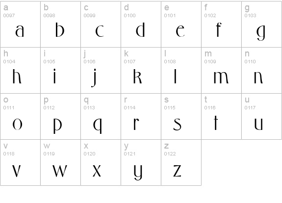 CapatolaSSK lowercase a-z preview