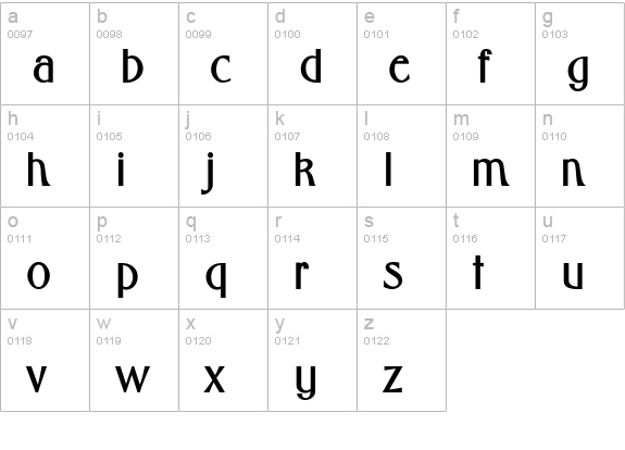 CapatolaSSK Bold lowercase a-z preview