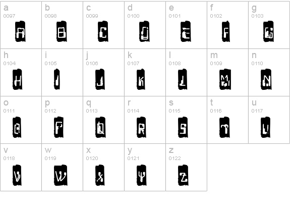 Capricorn38Cameo lowercase a-z preview
