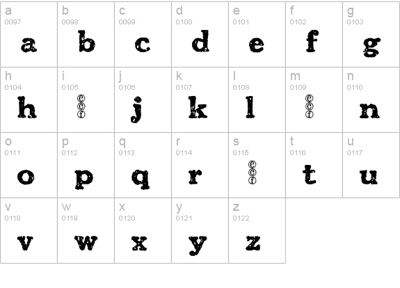 carbondale eval lowercase a-z preview