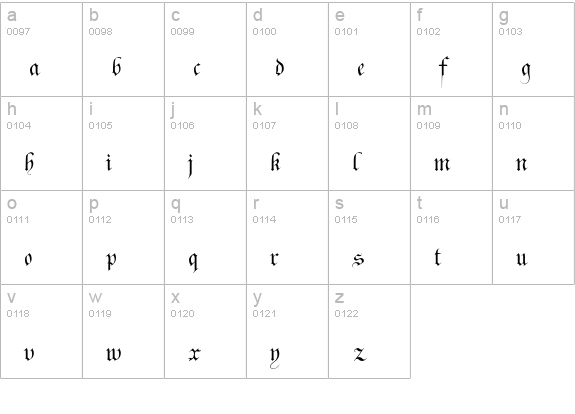 Carol lowercase a-z preview