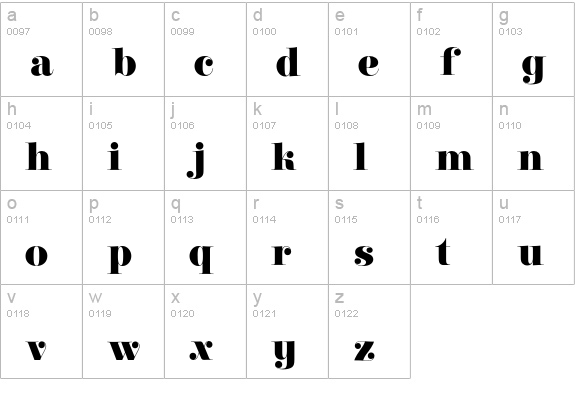 CarouselEF lowercase a-z preview