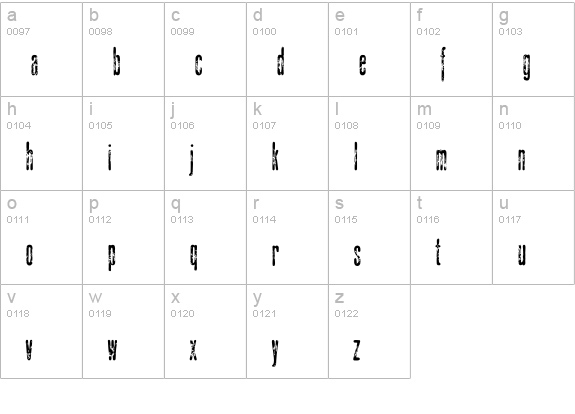 CarpediemEF-Regular lowercase a-z preview