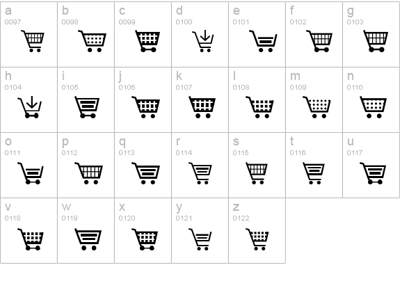 cart o grapher lowercase a-z preview