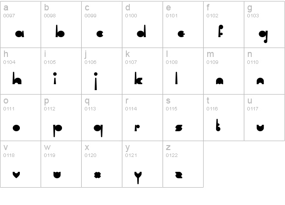 Cartel lowercase a-z preview