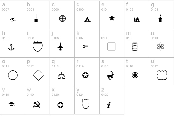 CartographerSSK lowercase a-z preview
