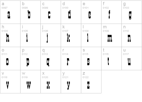 Cartwright Regular lowercase a-z preview