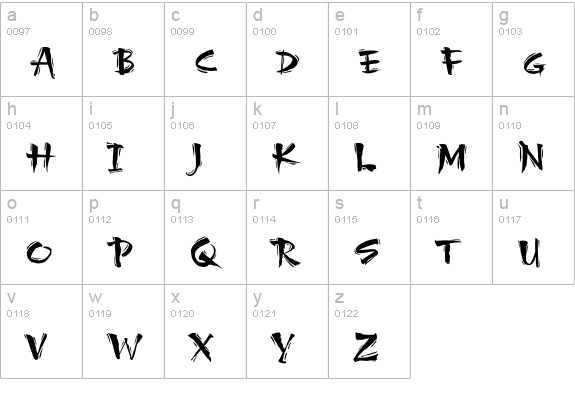 Carumba Hot Caps Plain lowercase a-z preview