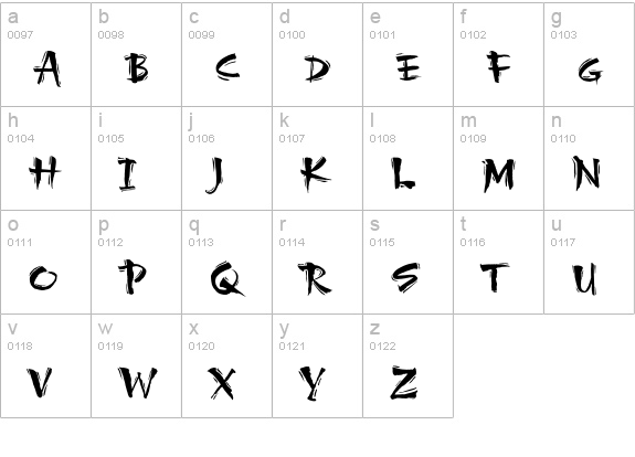 CarumbaHotCapsPlain lowercase a-z preview