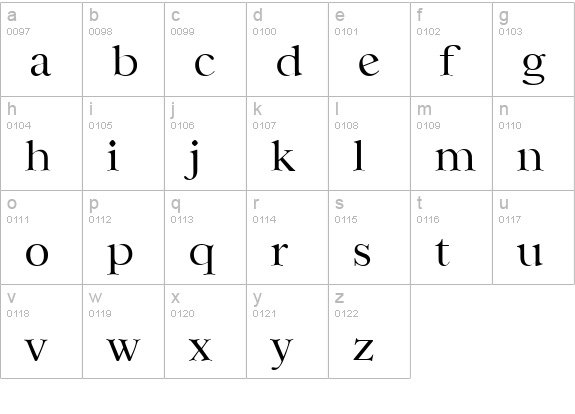 Casablanca Light SF lowercase a-z preview