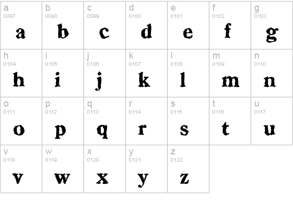 CasadRandom-Heavy-Regular lowercase a-z preview