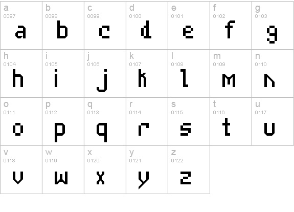 Casale NBP lowercase a-z preview