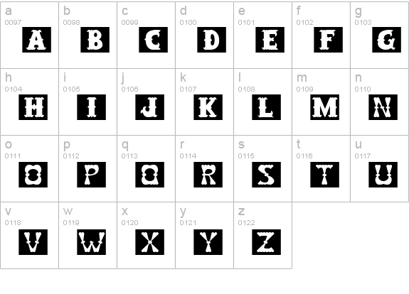 Casino lowercase a-z preview