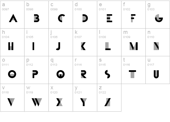 CassandreEF-Initials lowercase a-z preview