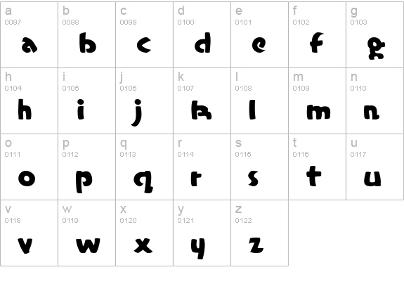 Casual Marker MF lowercase a-z preview