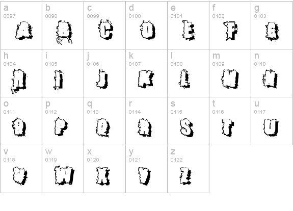 Catch 22 lowercase a-z preview