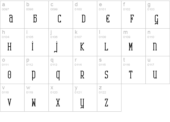 Catharsis Requiem Bold lowercase a-z preview