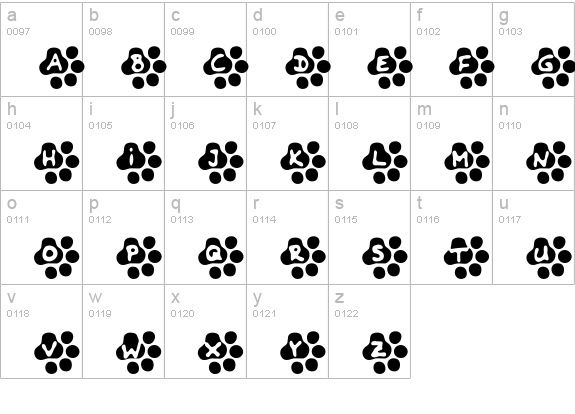 Catwalk lowercase a-z preview