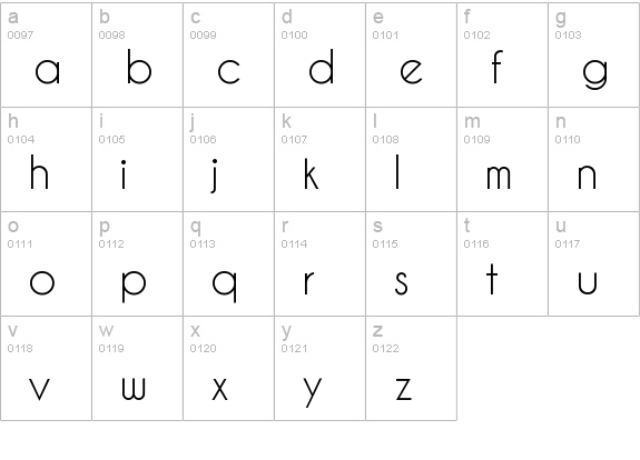 Caviar Dreams lowercase a-z preview