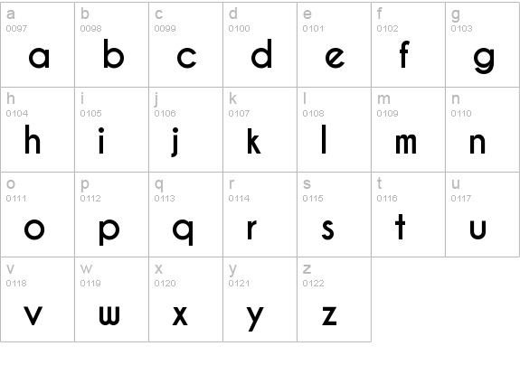 Caviar Dreams Bold lowercase a-z preview