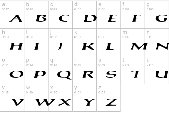 CayaugaSCapsSSK Italic lowercase a-z preview
