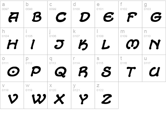 CCAlchemite-BoldItalic lowercase a-z preview