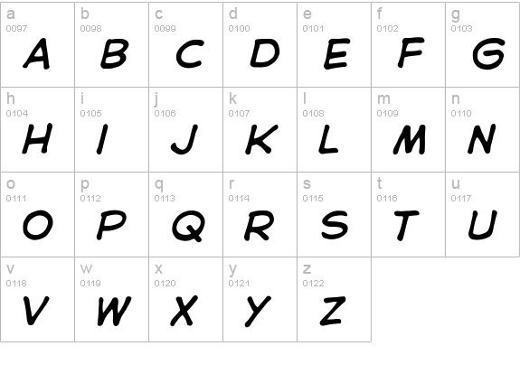 CCAstroCityInt-Italic lowercase a-z preview