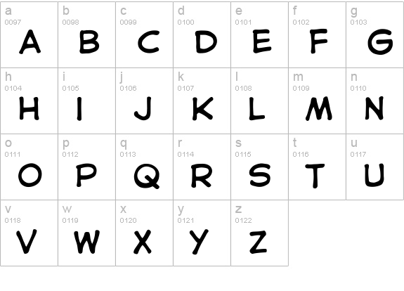 CCAstroCityInt-Regular lowercase a-z preview