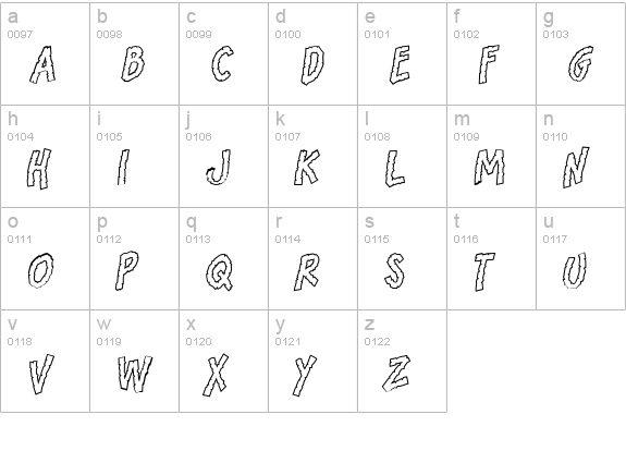 CCBrontoBurger-Medium lowercase a-z preview