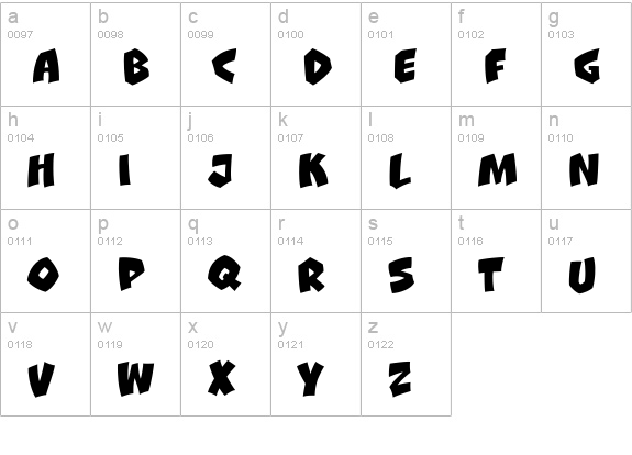 CCClobberinTime-Smooth lowercase a-z preview