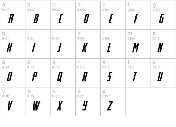 CCStandBy4Action lowercase a-z preview
