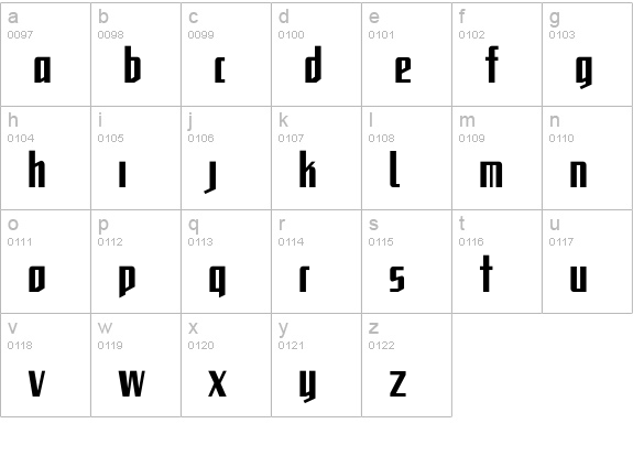 CCToBeContinued-Bold lowercase a-z preview