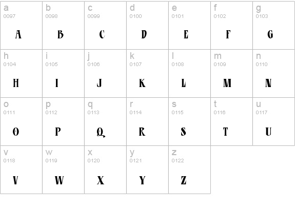 CD Esoteric Plain lowercase a-z preview
