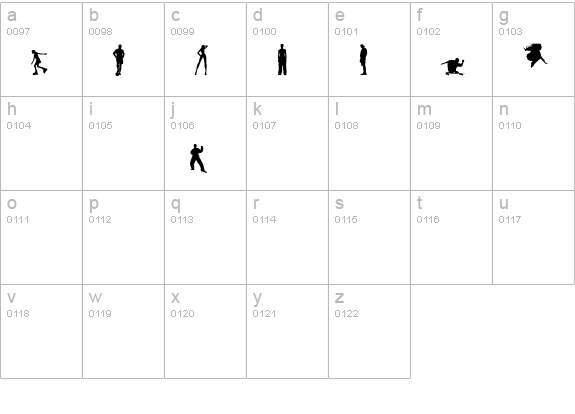 Celebrity No lowercase a-z preview