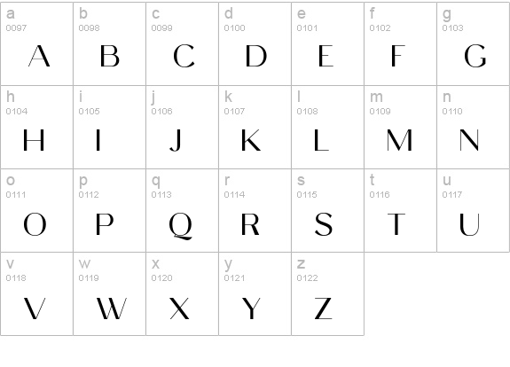 Celine Peach lowercase a-z preview