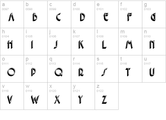 Centralpark lowercase a-z preview