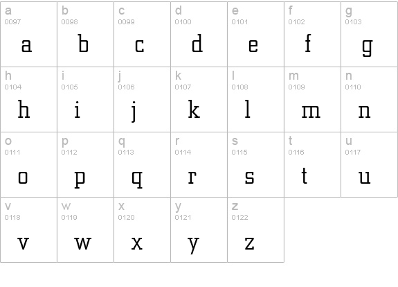 Centrum-Light-Regular lowercase a-z preview