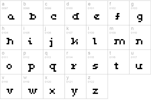 ceriph 05_54 lowercase a-z preview