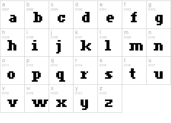 ceriph 07_66 lowercase a-z preview