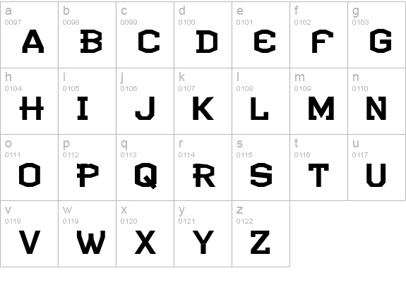CF Atlantide Regular lowercase a-z preview