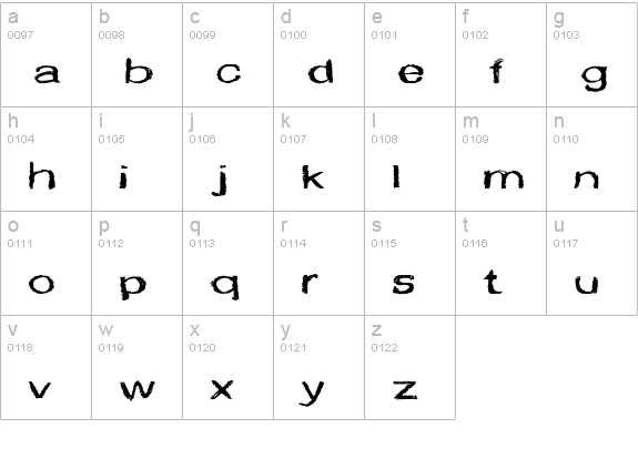 CF Marie Eve Regular lowercase a-z preview