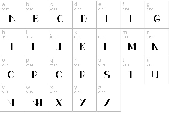CF Paris Regular lowercase a-z preview