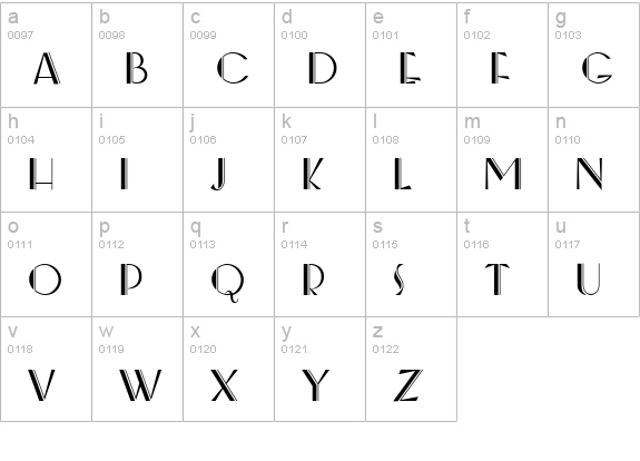 CgBeverlyHills lowercase a-z preview