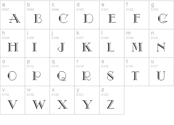 CgChic lowercase a-z preview