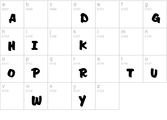 CgDavisonZipBd lowercase a-z preview