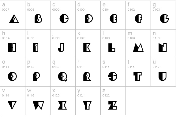 CgEclipse lowercase a-z preview