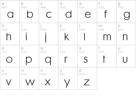 CgFuturaMaxiLt lowercase a-z preview