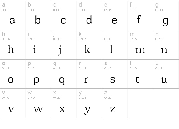 CgJasper lowercase a-z preview