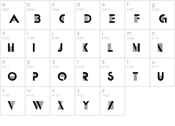 CgMatra lowercase a-z preview