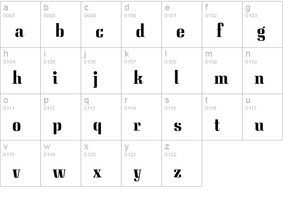 CgQuirinusBd lowercase a-z preview